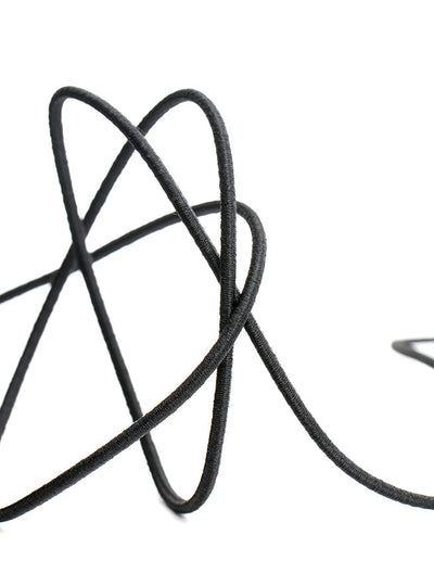 CORDON ELASTICO REDONDO NEGRO/BLANCO (100 MTRS)