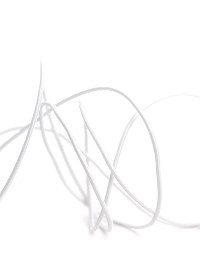 CORDON ELASTICO REDONDO NEGRO/BLANCO (100 MTRS)