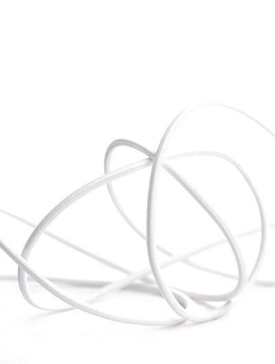 CORDON ELASTICO REDONDO NEGRO/BLANCO (100 MTRS)