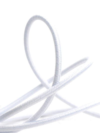 CORDON ELASTICO REDONDO NEGRO/BLANCO (25 MTRS)