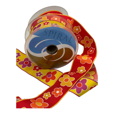 Cubrecosturas hippie flowers (15 MTRS)