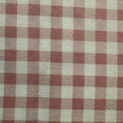 TELA VICHY ALGODON ROSA EMPOLVADO (cuadro 8mm) GOTS