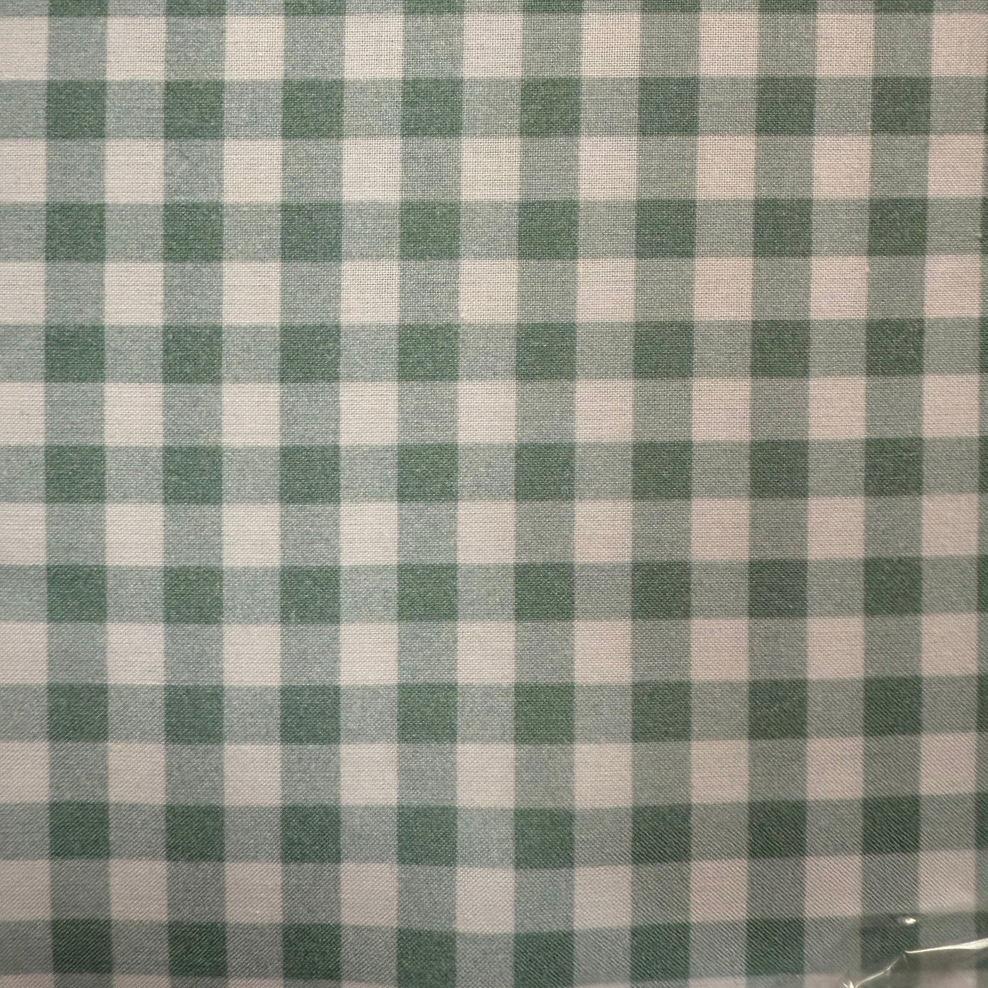 TELA VICHY ALGODON LYS VERDE (cuadro 8mm)