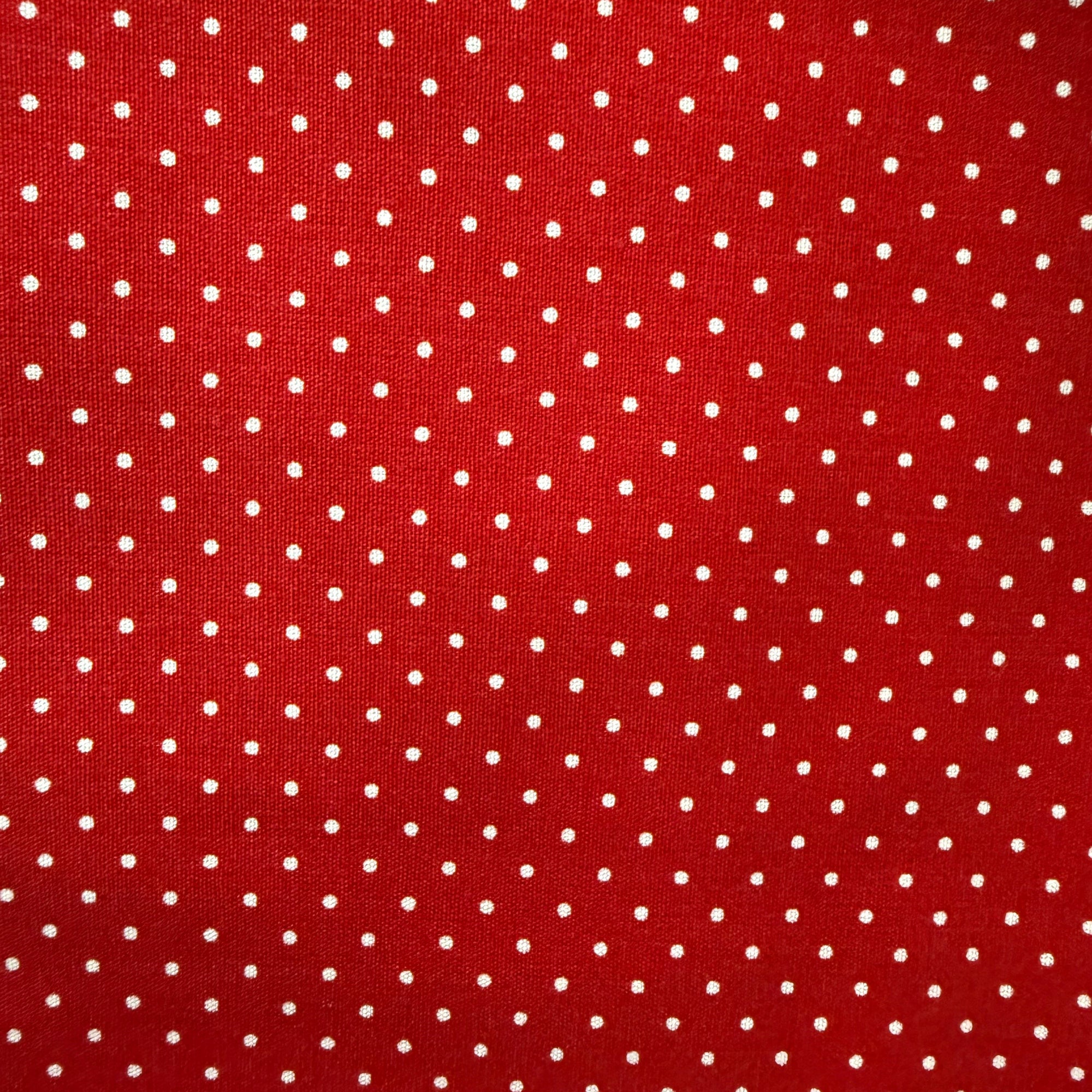 TELA ALGODON PETIT DOTS ROJO