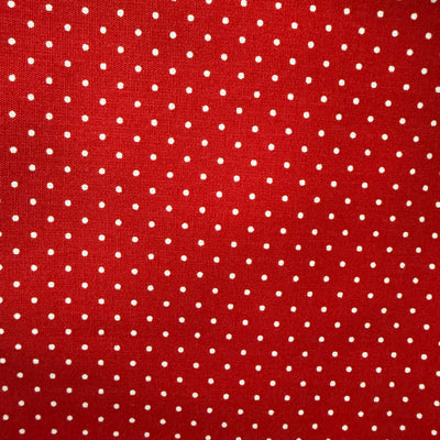 TELA ALGODON PETIT DOTS ROJO