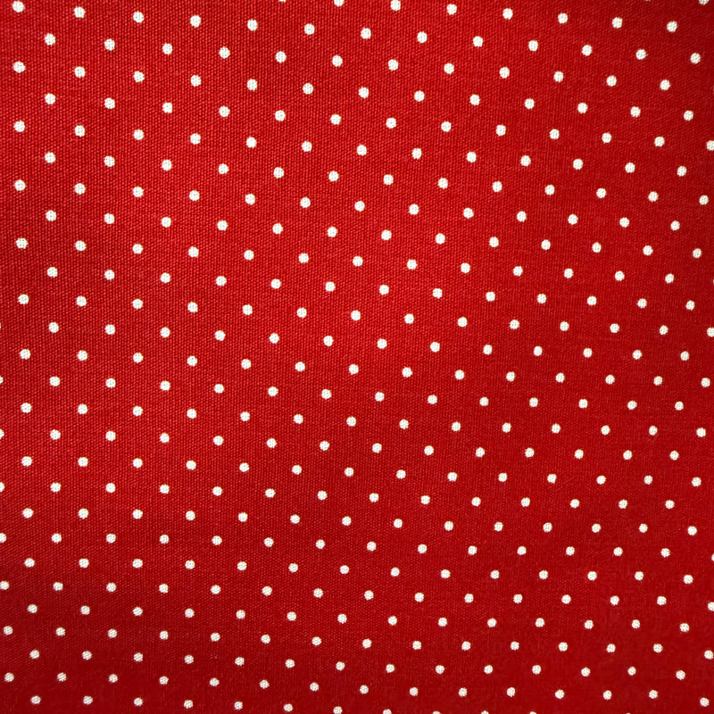TELA ALGODON PETIT DOTS ROJO