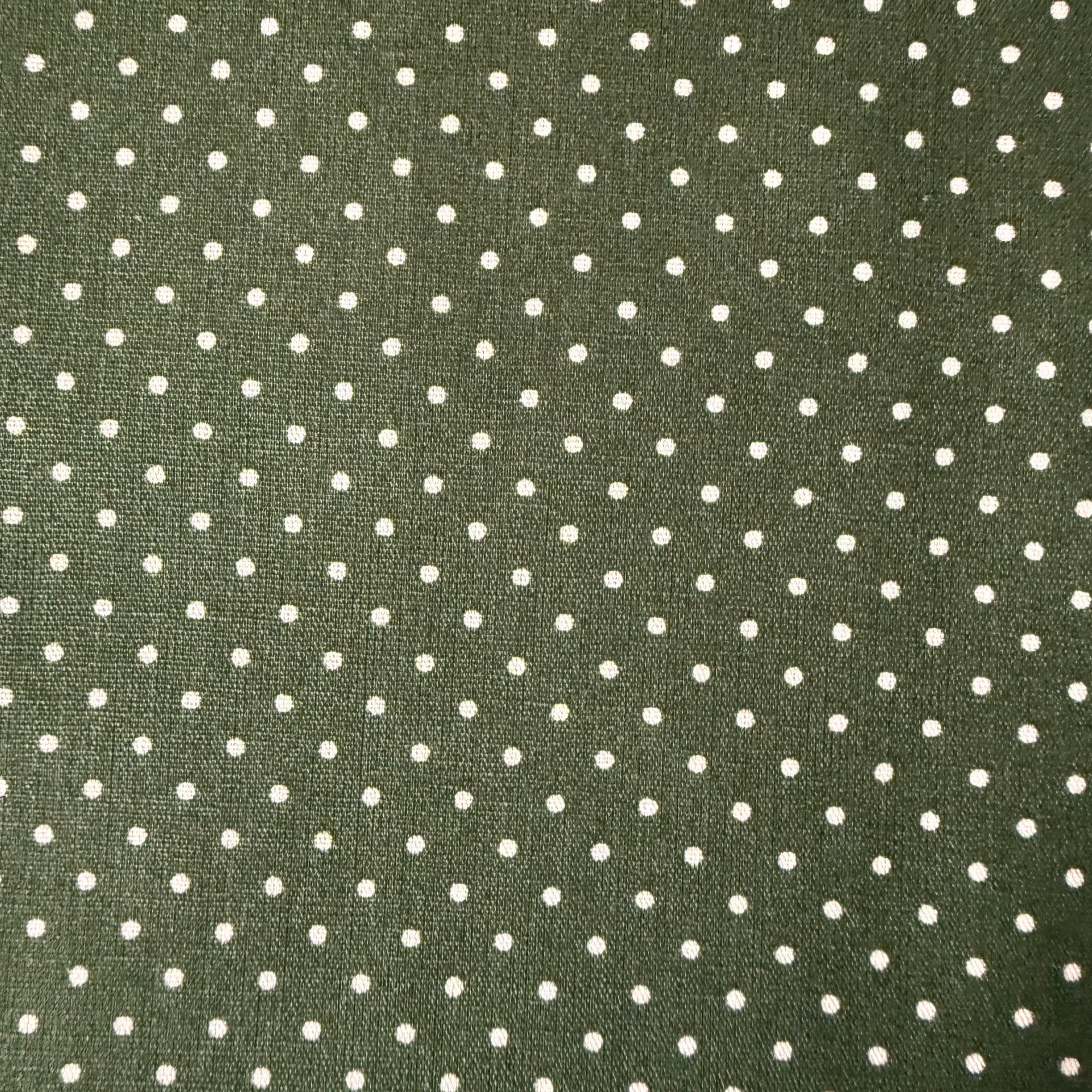 TELA ALGODON PETIT DOTS VERDE (OEKO TEX)