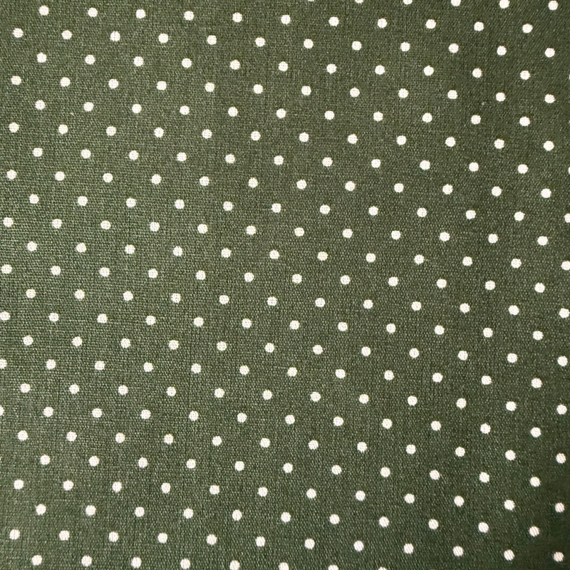 TELA ALGODON PETIT DOTS VERDE (OEKO TEX)