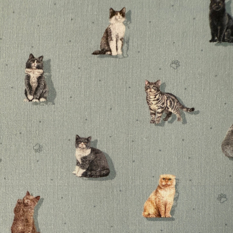 TELA ALGODON MUST GATOS