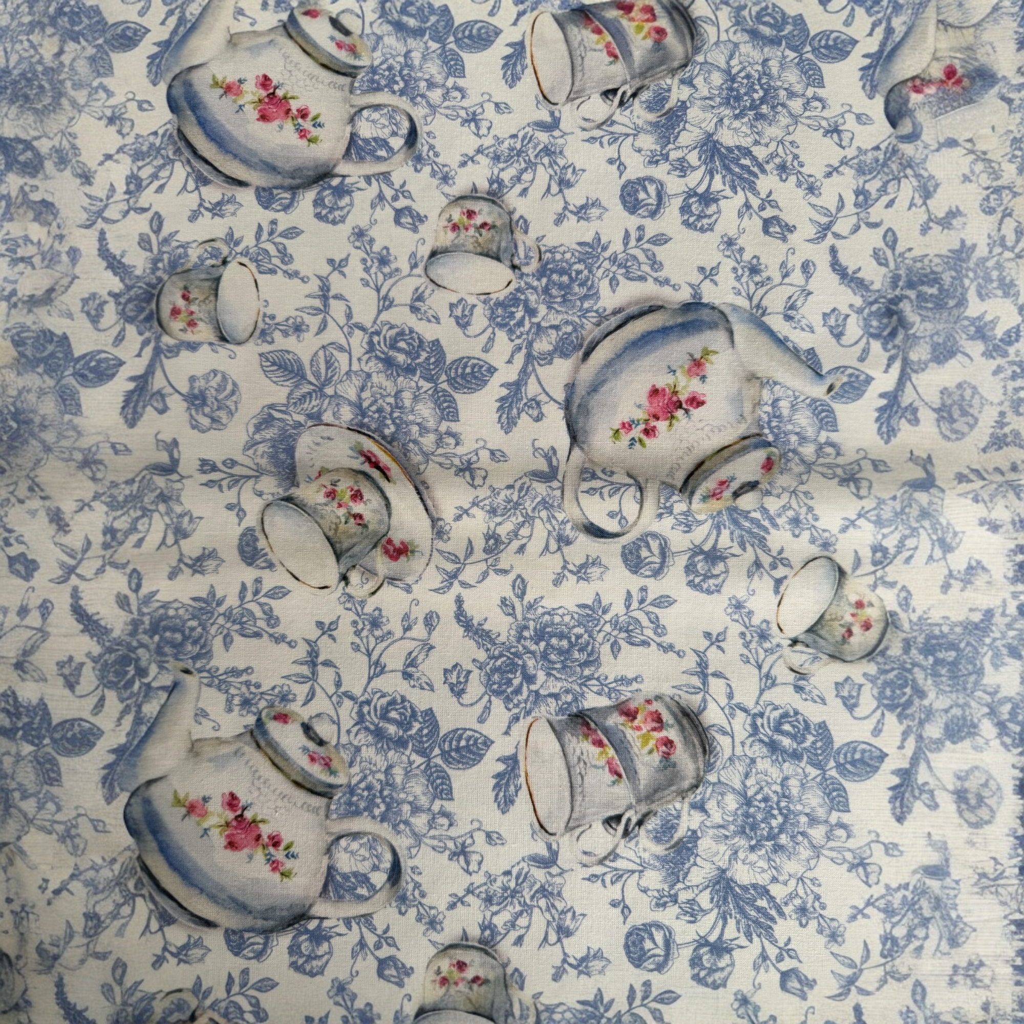 TELA POPELÍN ALGODÓN HORA DEL TE