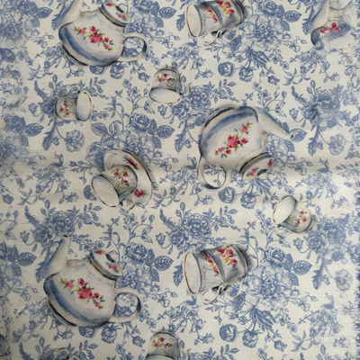 TELA POPELÍN ALGODÓN HORA DEL TE