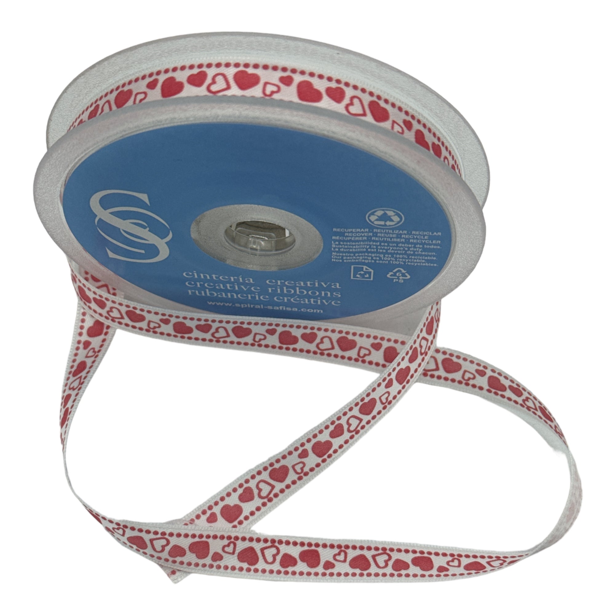 Cinta de satén CORAZONES Y CUPIDOS
