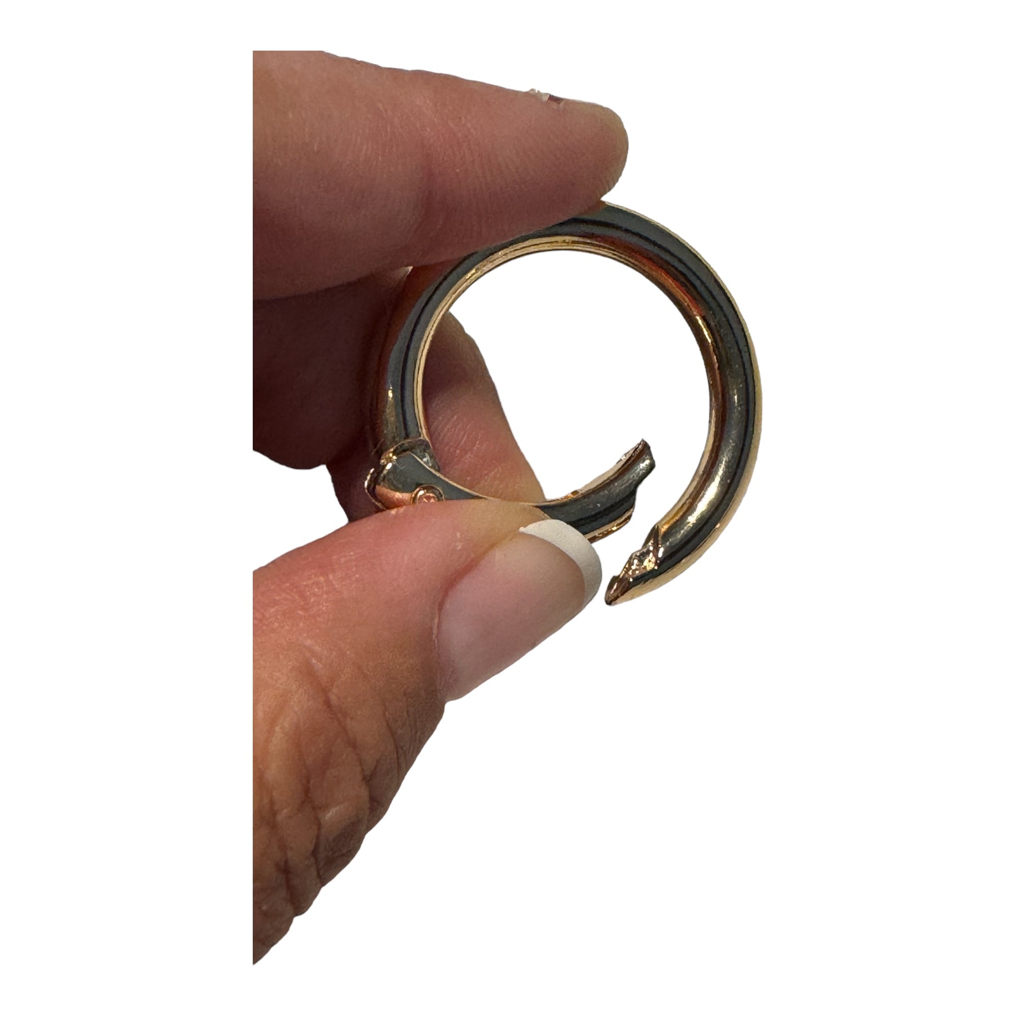 MOSQUETON REDONDO DORADO