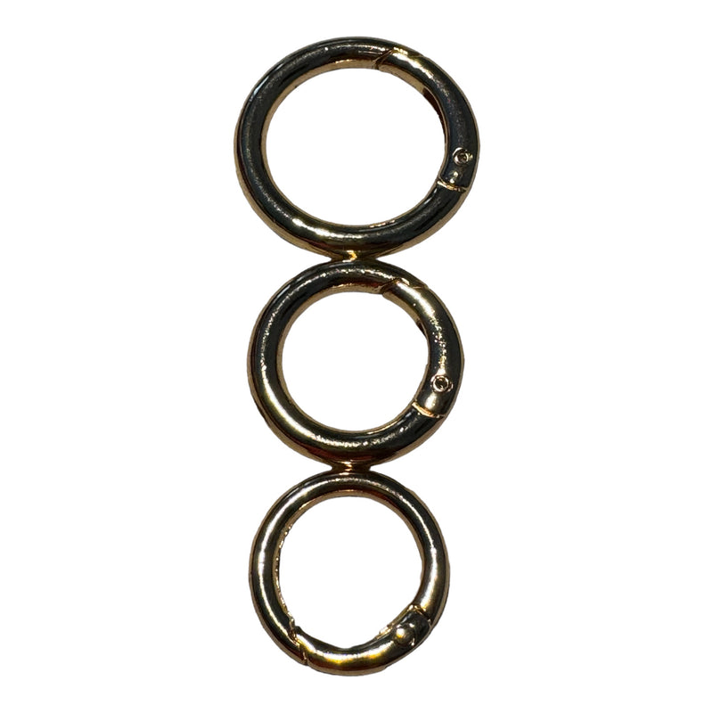 MOSQUETON REDONDO DORADO