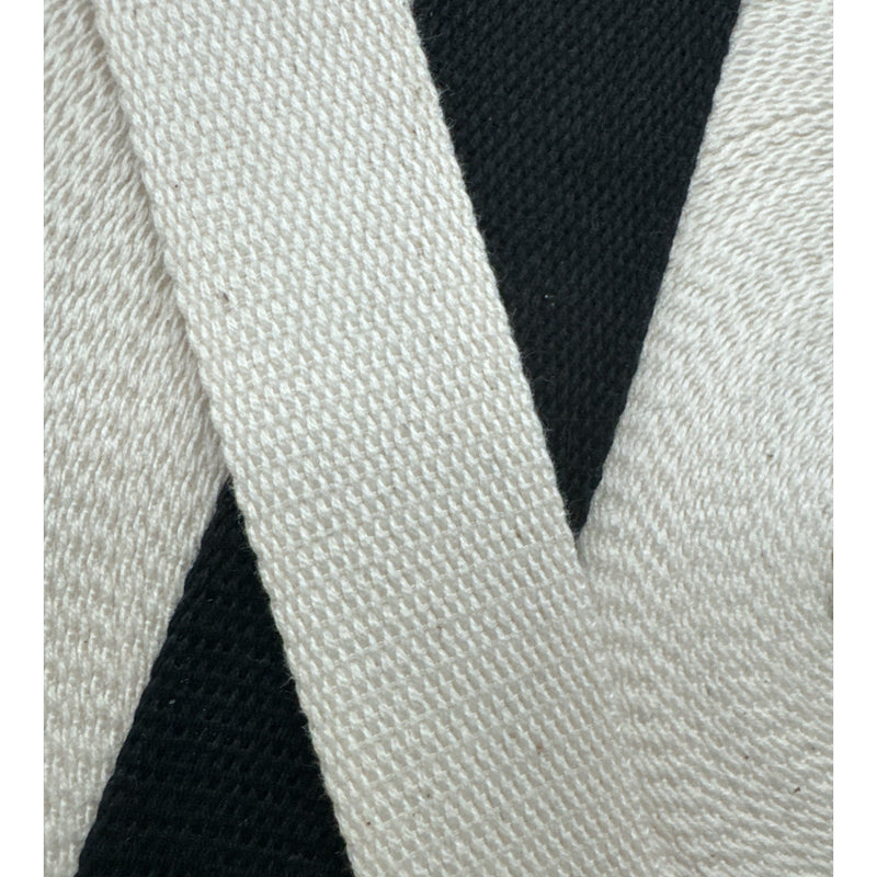 Cinta Correa ALGODÓN 100% para BOLSOS, MOCHILAS, RIÑONERAS COLOR NEGRO