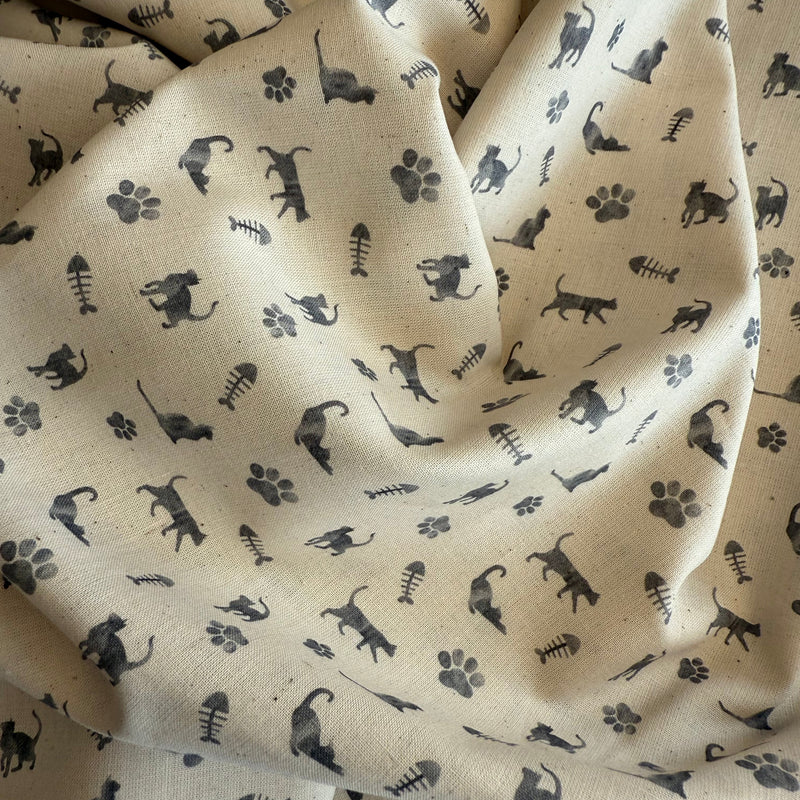 TELA ALGODON GATITOS