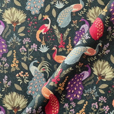 TELA ALGODON PAVOS REALES