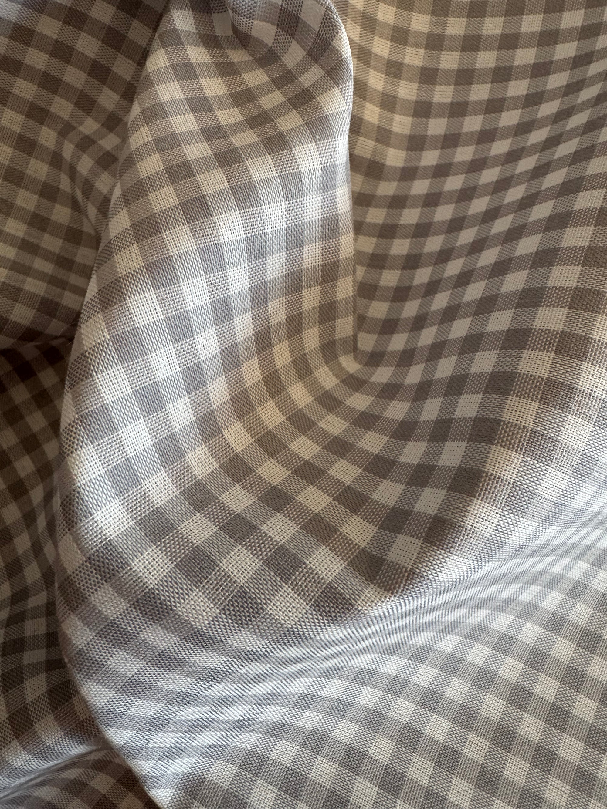 TELA CUADRO VICHY POLIÉSTER ALGODÓN GRIS CUADRO 0,5mm