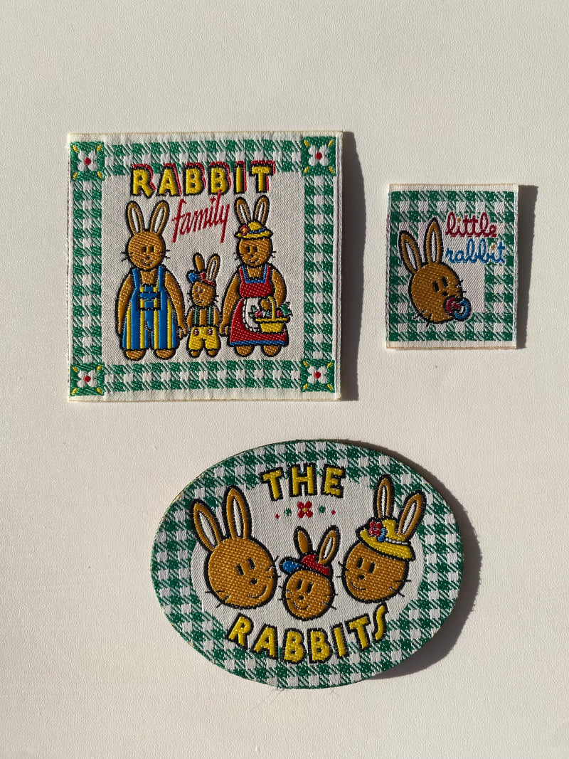 Parche termoadhesivo tejido THE RABBITS verde