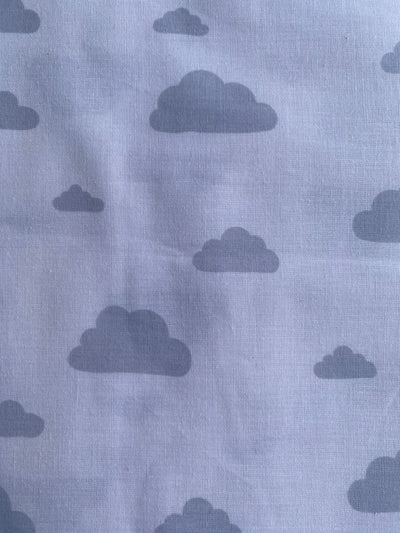 Tela popelín algodón 100% NUBES (Certificado GOTS)