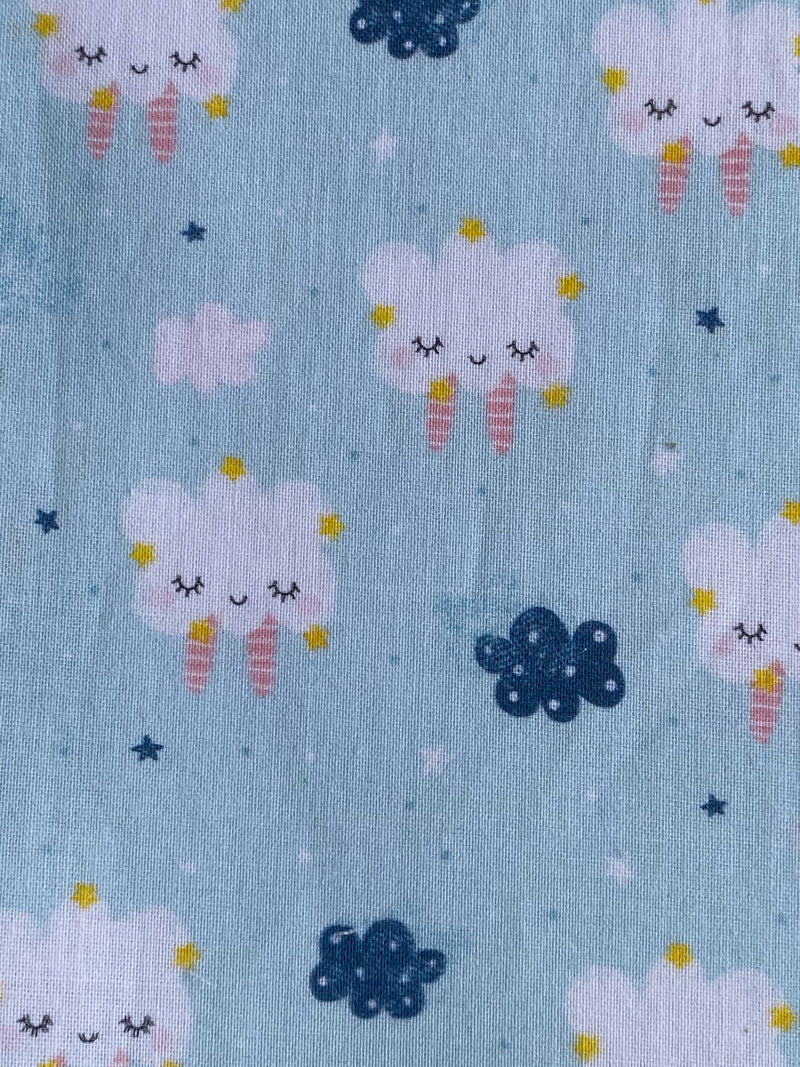 Tela popelín algodón 100% CIELO (Certificado GOTS)