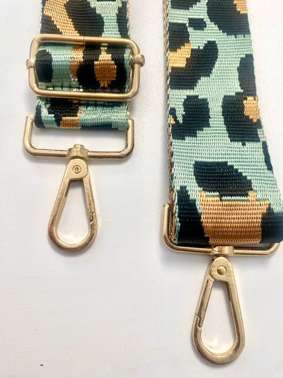 CORREA ANIMAL PRINT VERDE