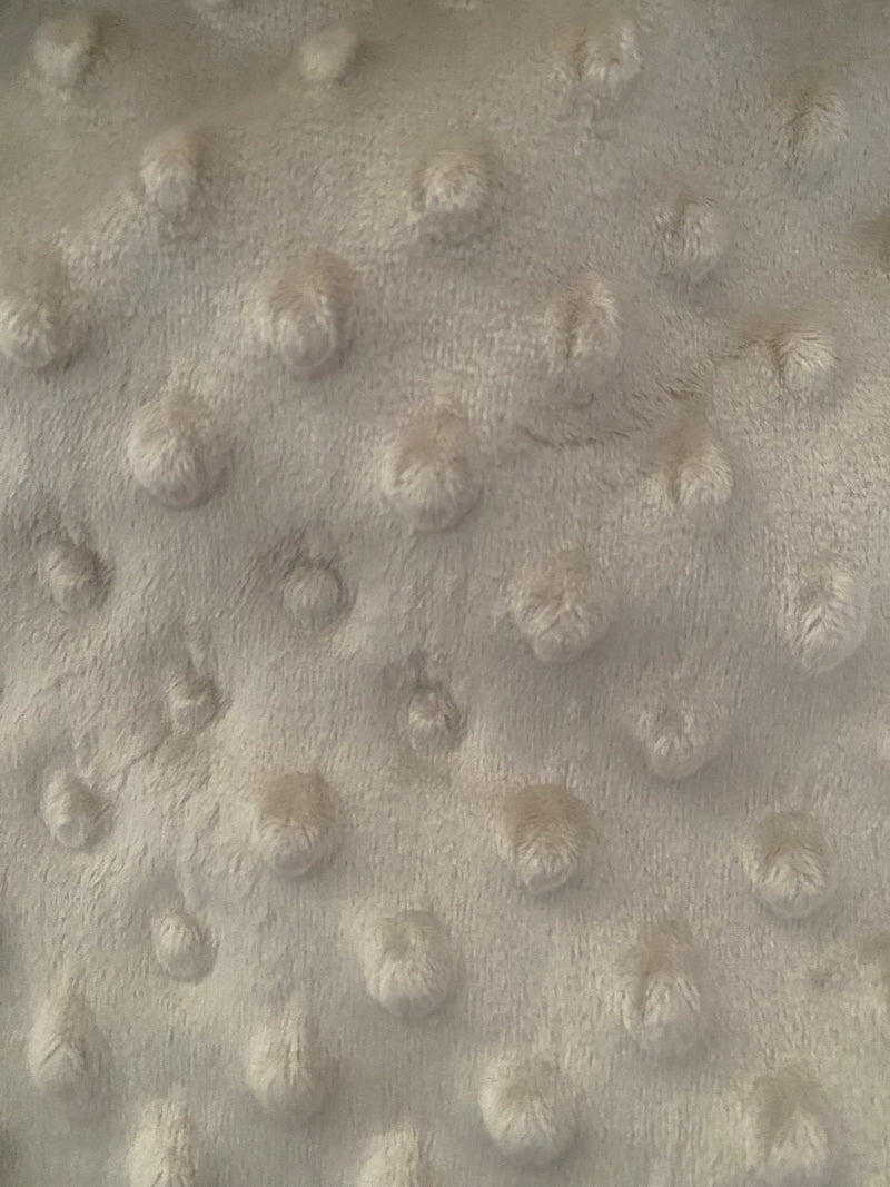 MINKY DOTS GRIS TOPO CERTIFICADO OEKO-TEX