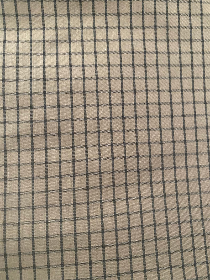 Tela viyela/viella CUADROS BEIGE (CM) CERTIFICADO GOTS
