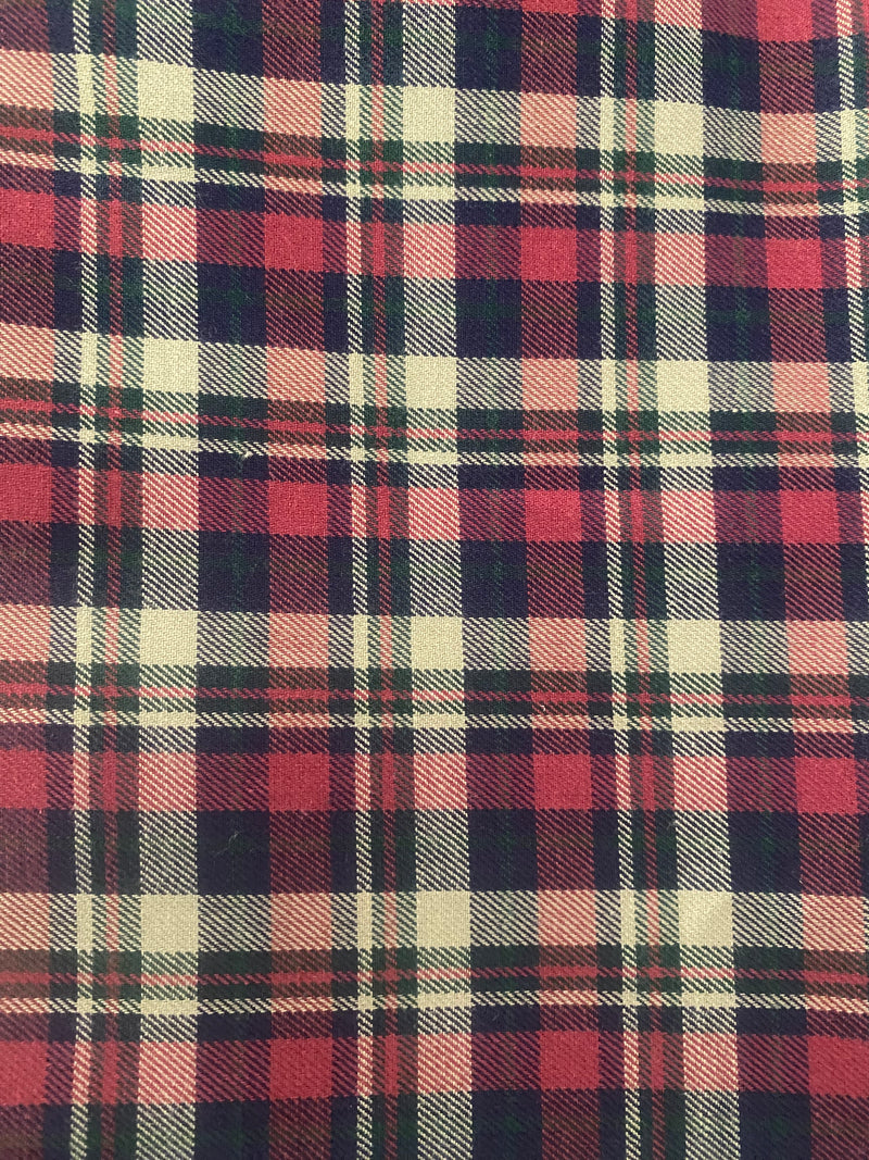 Tela viyela/viella CUADROS TARTAN(CM) CERTIFICADO GOTS