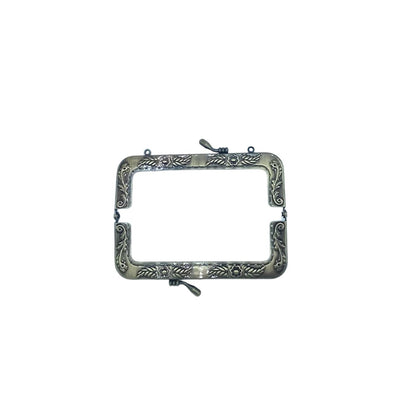 BOQUILLA METALICA PARA MONEDERO/BOLSO. ORO VIEJO. 12 CM