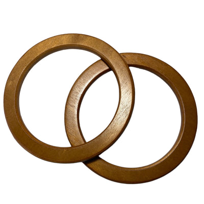 ASAS DE MADERA PARA BOLSO. CIRCULARES