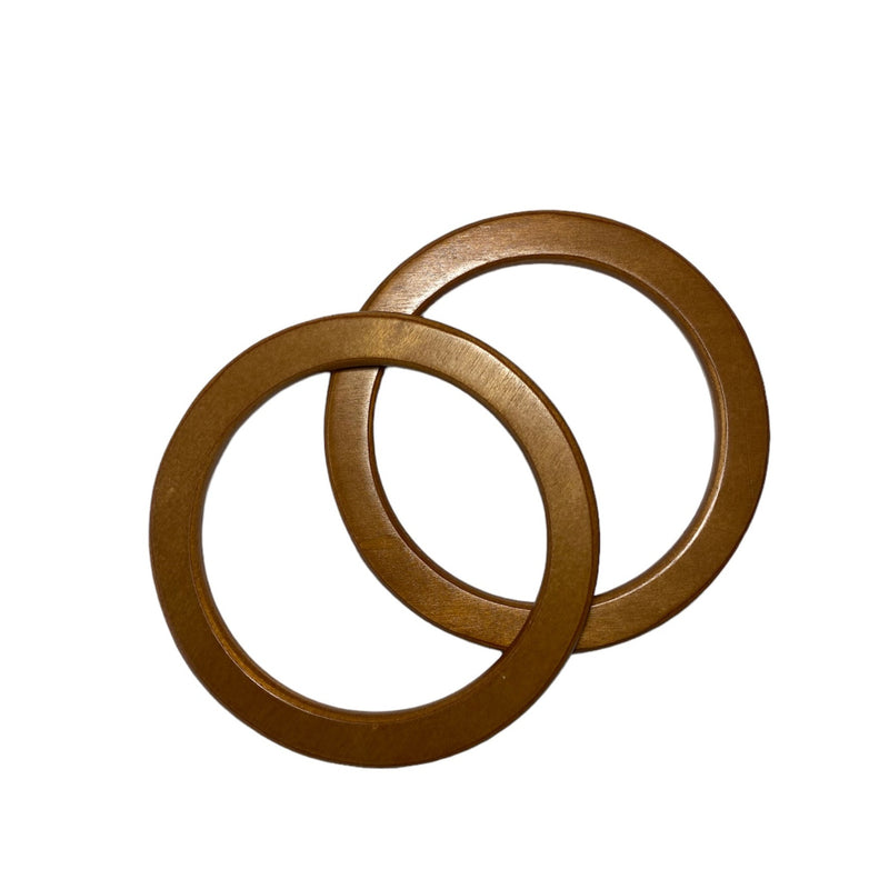 ASAS DE MADERA PARA BOLSO. CIRCULARES