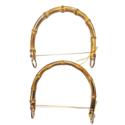 ASAS DE BAMBÚ PARA BOLSO. HERRAJES DORADOS