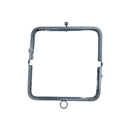 BOQUILLA METALICA PARA MONEDERO/BOLSO. PLATEADA. 15 CM