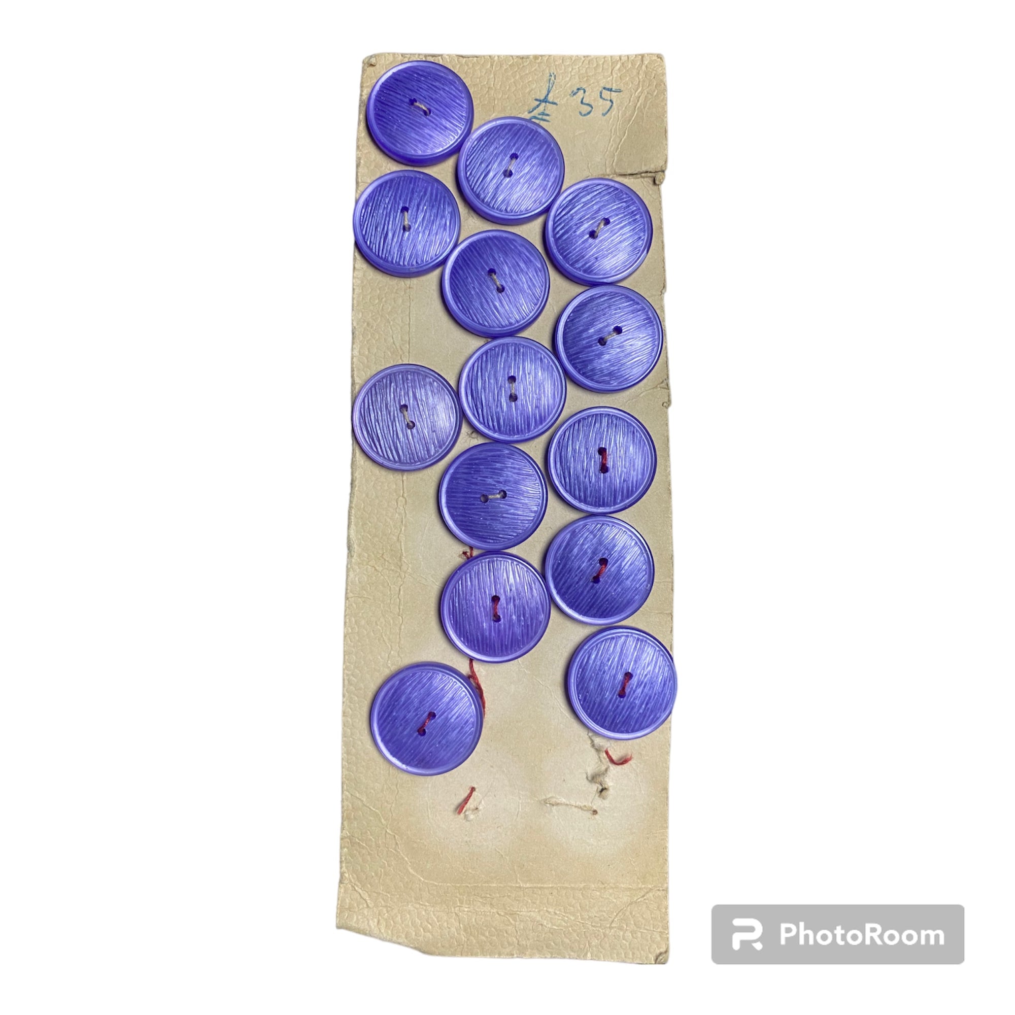 CARTÓN BOTONES PLÁSTICO MALVA