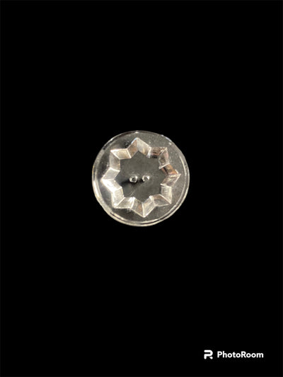 BOTONES TIPO CRISTAL CON TALLADO DE ESTRELLA