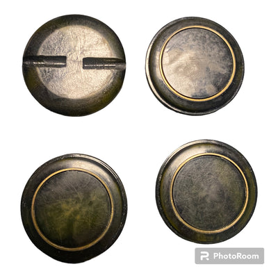 BOTONES DE PASTA CON METAL ENGARZADO