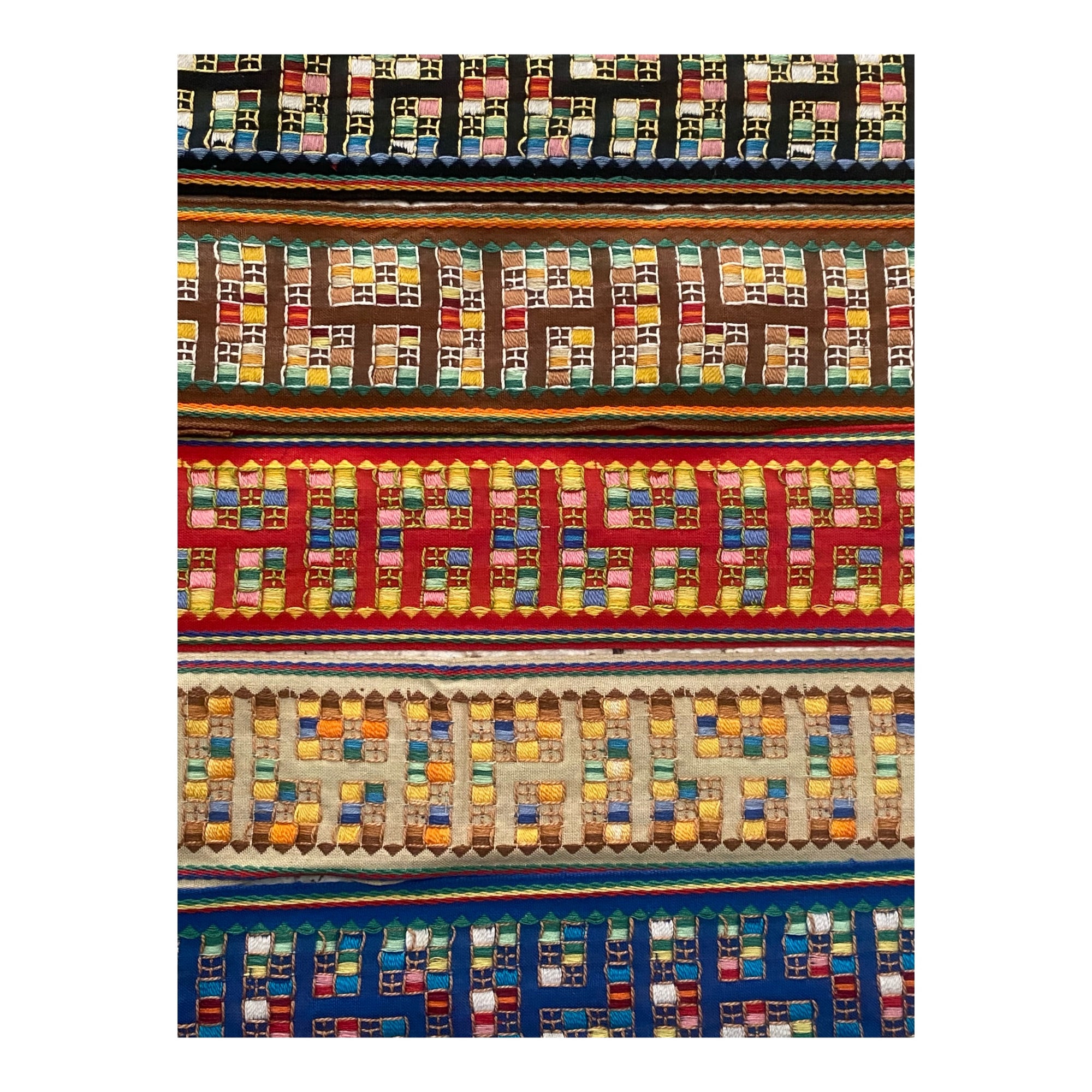 CUBRECOSTURAS VINTAGE TETRIS ancho 30mm y 50mm