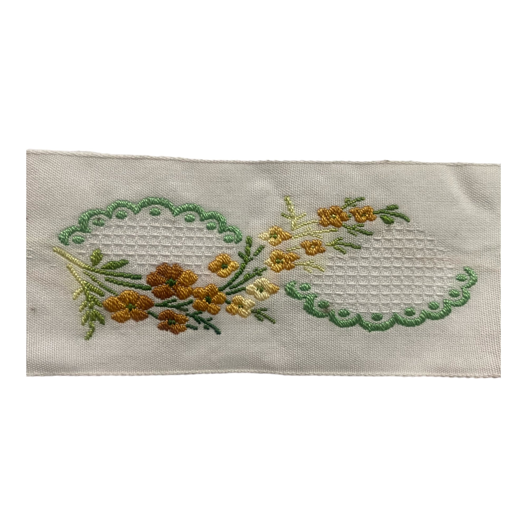 CUBRECOSTURAS VINTAGE FLORES ancho 50mm