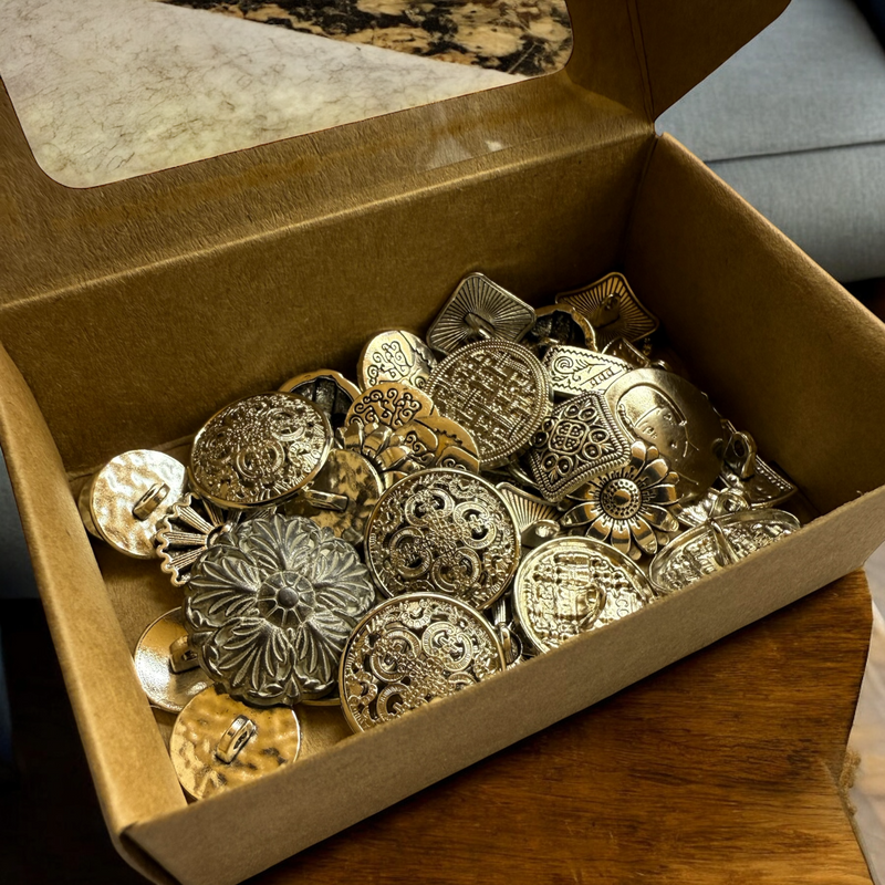 BOTONES METALICOS PLATEADOS