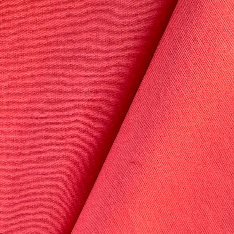 Tela popelín liso orgánico CORAL (CM) CERTIFICADO GOTS