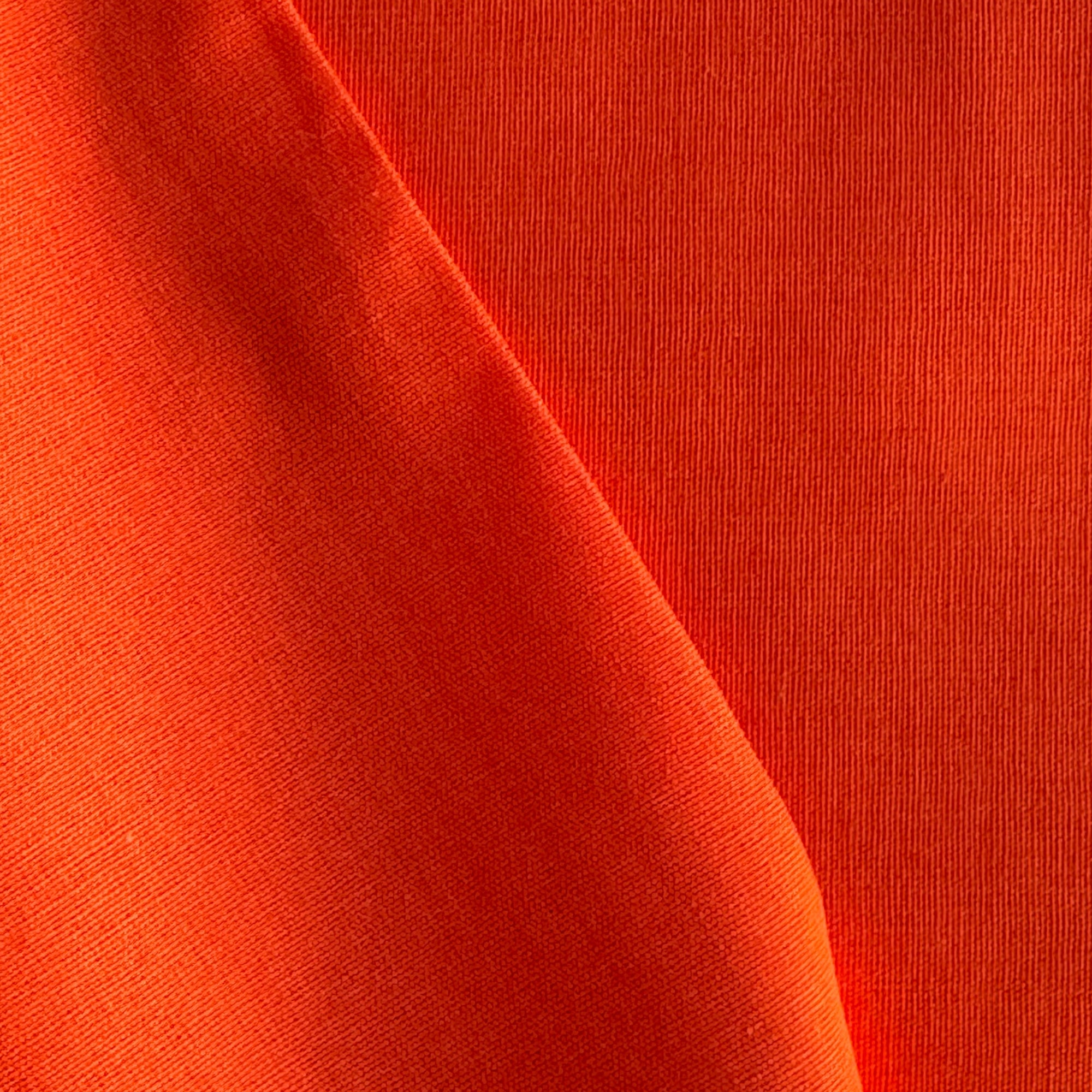 Tela popelín liso orgánico naranja mandarina (CM) CERTIFICADO GOTS