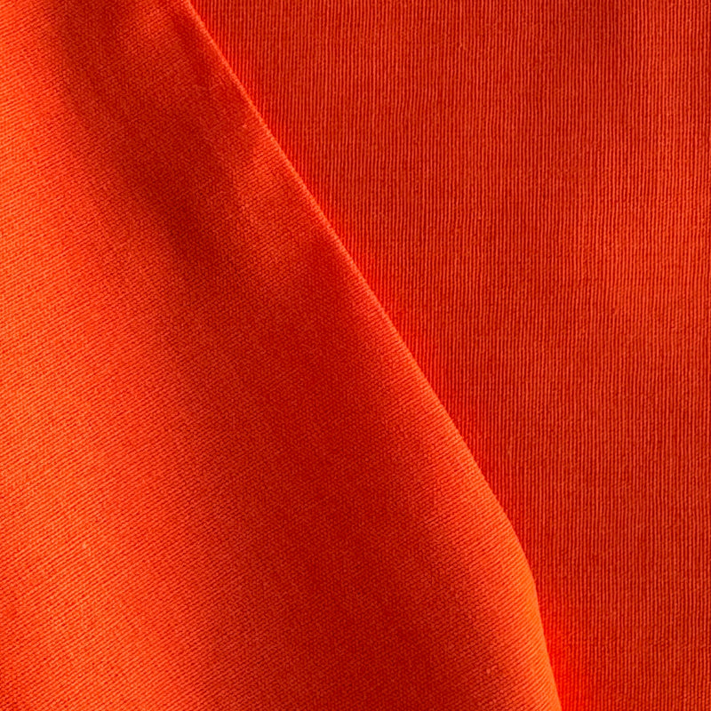 Tela popelín liso orgánico naranja mandarina (CM) CERTIFICADO GOTS