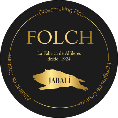 Alfiler acero Folch 34x0,6 mm ALFILER MODISTA NÚM 8