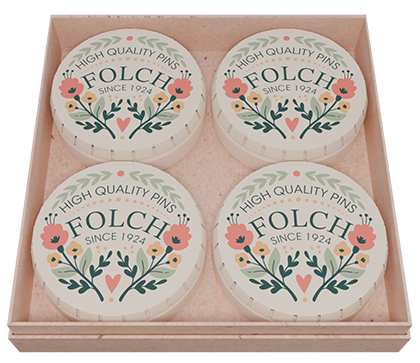 Alfiler acero Folch 30x0,5 mm TEJIDOS DELICADOS