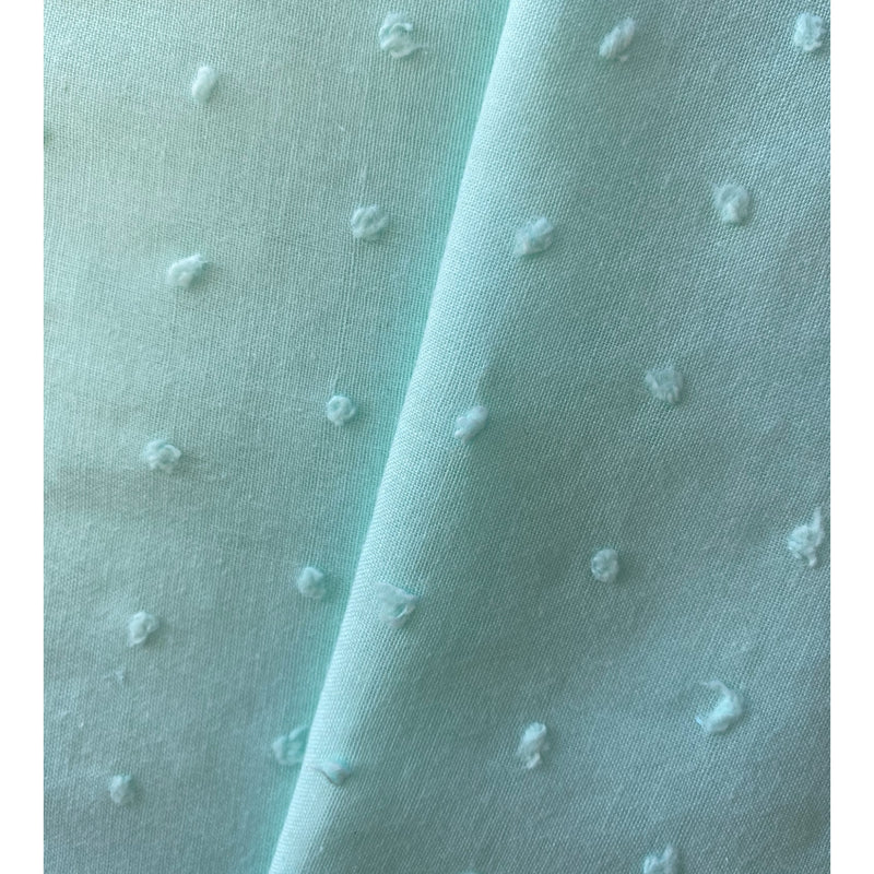 Tela Popelín Plumeti Mint