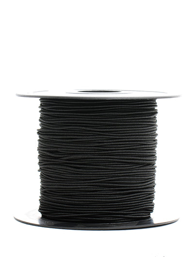 CORDON ELASTICO REDONDO NEGRO/BLANCO
