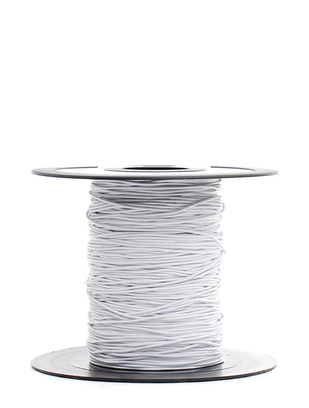 CORDON ELASTICO REDONDO NEGRO/BLANCO