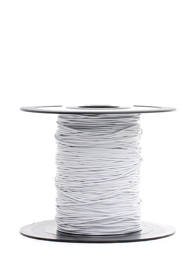 CORDON ELASTICO REDONDO NEGRO/BLANCO