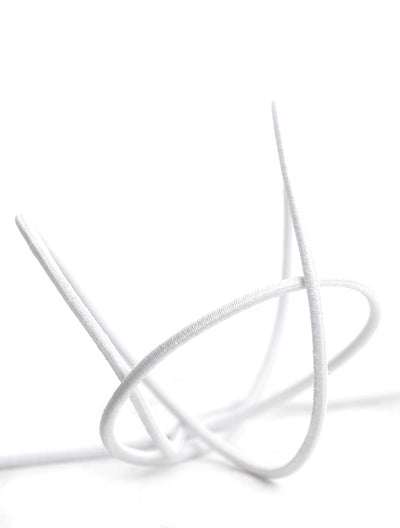 CORDON ELASTICO REDONDO NEGRO/BLANCO